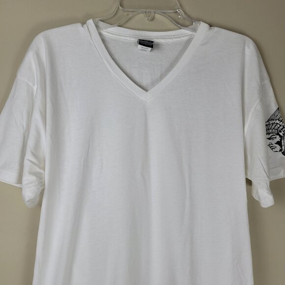 Hustle Gang HG32 Men's V-Neck T-Shirt Size 2XL - Picture 4 of 9